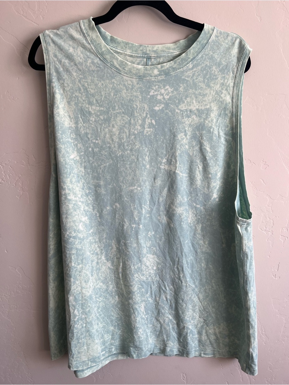 lululemon All Yours Tank Cloudy Wash Blue Green Size 14